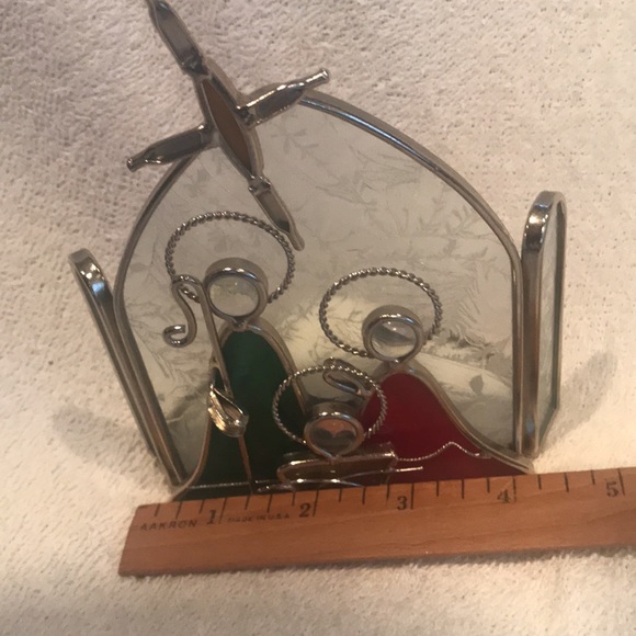 Stained Glass Christmas Nativity Candle Holder Jesus Mary and Joseph Studio Nova - Picture 5 of 8